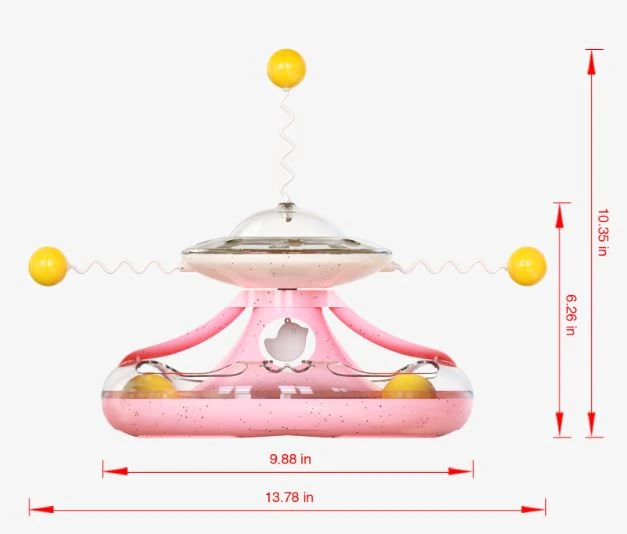 cat interactive spinning toys