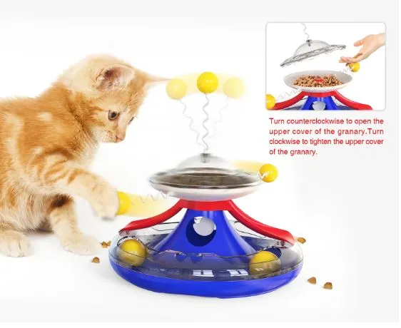 cat interactive spinning toys