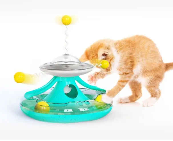 cat interactive spinning toys