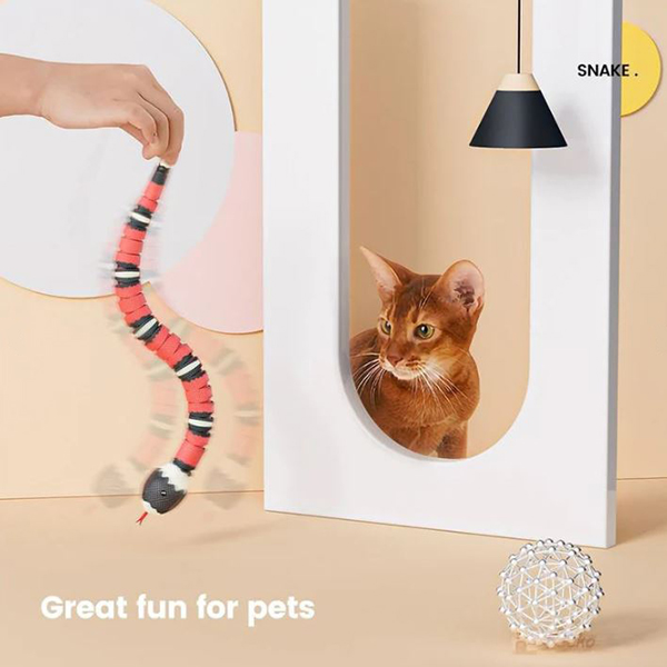 Smart Sensor Interactive Snake Toy For Cats